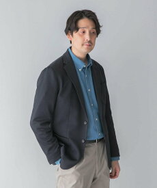 【SALE／20%OFF】URBAN RESEARCH DOORS LIFE STYLE TAILOR ニットジャージジャケット アーバンリサーチドアーズ ジャケット・アウター テーラードジャケット・ブレザー ネイビー ブラック【送料無料】