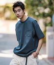 STORATECH/ストラテック ビッグシルエット ポケットTシャツ/抗菌/防臭/制菌/UVカット/接触冷感/吸水速乾 【限定展開】