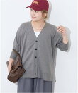 ウォッシャブルコットンシルクミックスVネックカーディガン