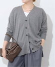 ウォッシャブルコットンシルクミックスVネックカーディガン