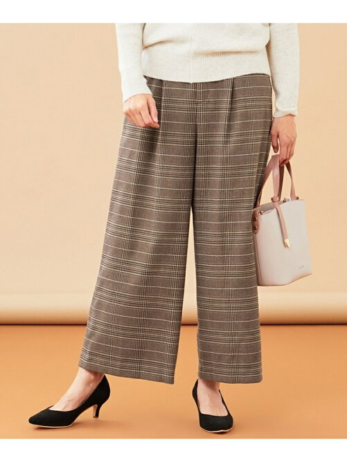 Any Sis 洗える チェック ワイドパンツ Rakuten Fashion 楽天ファッション 旧楽天ブランドアベニュー Bz3561