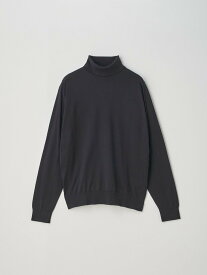 JOHN SMEDLEY Long sleeved Turtle neck Pullover ｜ HAWLEY ｜ 30G STANDARD FIT ジョンスメドレー トップス ニット ブラック【送料無料】