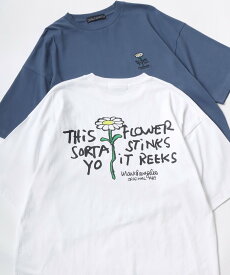 【SALE／31%OFF】Mark Gonzales マークゴンザレス オーバーサイズ Tシャツ ティーシャツ メンズ 半袖 バックプリント ラザル トップス カットソー・Tシャツ ホワイト ブラック