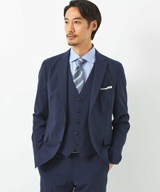 【SALE／50%OFF】UNITED ARROWS green label relaxing A+ TWPUトロ千鳥 スリム 2B スーツジャケット -ウォッシャブル・ストレッチ・防シワ- ユナイテッドアローズ アウトレット ジャケット・アウター テーラードジャケット・ブレザー ネイビー グレー【送料無料】