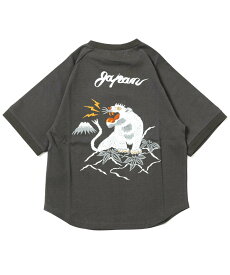 KRIFF MAYER (K)ウェットプロテクト半袖T(虎) クリフメイヤー トップス カットソー・Tシャツ グレー ネイビー ホワイト