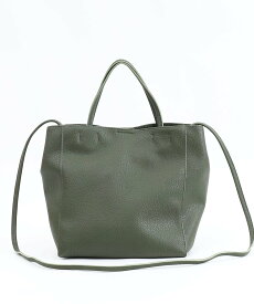 【SALE／40%OFF】COOCO ソフトフェイクレザー2WAYトートバッグ プードゥードゥー バッグ トートバッグ グレー グリーン ブラウン ブルー カーキグリーン ブラック ホワイト