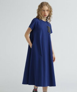 AVIREX DENIM POCKET FLARE ONEPICE/�f�j�� �|�P�b�g �t���A �����s�[�X �A���B���b�N�X �����s�[�X�E�h���X �����s�[�X �O���[�� �u���[ �u���b�N ���b�h �p�[�v���y���������z