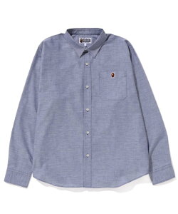 ySALE^30%OFFzA BATHING APE PIRATE STORE (M)OXFORD RELAXED FIT SHIRT M A xCVO GCv pC[cXgA gbvX VcEuEX lCr[ u[ zCg O[yz