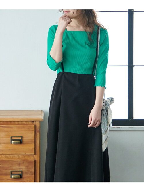 Rope Picnic サスペンダー付きフレアスカート Rakuten Fashion 楽天ファッション 旧楽天ブランドアベニュー Q