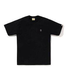 A BATHING APE (M)ONE POINT TEE M ア ベイシング エイプ トップス カットソー・Tシャツ グリーン ホワイト ブラック ネイビー ブルー ブラウン レッド グレー【送料無料】