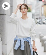 【SALE／20%OFF】URBAN RESEARCH DOORS 『仁村紗和さん着用』『UR TECH Renew Knit』Vネックプルオーバー…