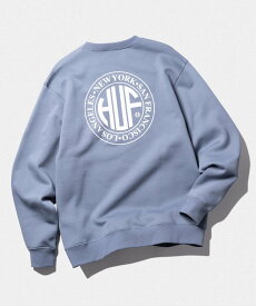 HUF REGIONAL PUFF CREW HUF ハフ ロゴ スウェット ハフ トップス スウェット・トレーナー ブルー グレー ブラック パープル グリーン【送料無料】