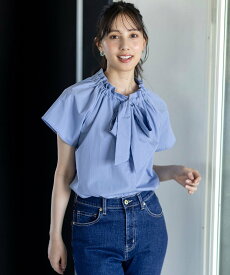 【SALE／20%OFF】ANY SIS 【洗える】ギャザーネック ブラウス エニィスィス トップス シャツ・ブラウス ブラウン【送料無料】