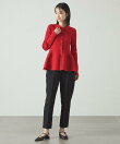 【美シルエット・着用シワ軽減】ダブルクロススティックパンツ