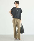 ピーチタッチタックスリーブブラウス<セットアップ対応>