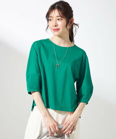 【SALE／50%OFF】ANY SIS S 【撥水・汗ジミ防止・UVケア・洗える】スーピマスムース クロップド Tシャツ エニィスィス トップス カットソー・Tシャツ ネイビー レッド グリーン イエロー ブラック ホワイト