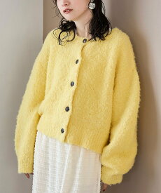 【SALE／60%OFF】coen ブークレ 2way ミックスニットカーディガン【Youtube紹介アイテム】 コーエン トップス ニット ピンク グレー ブラック イエロー