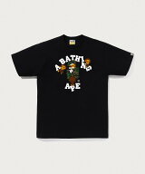 A BATHING APE TIGER CAMO COLLEGE MILO TEE ア ベイシング エイプ トップス カットソー・Tシャツ ホワイ…