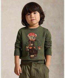 POLO RALPH LAUREN (ボーイズ 2才~7才)Polo ベア セーター ラルフローレン トップス ニット グリーン【送料無料】
