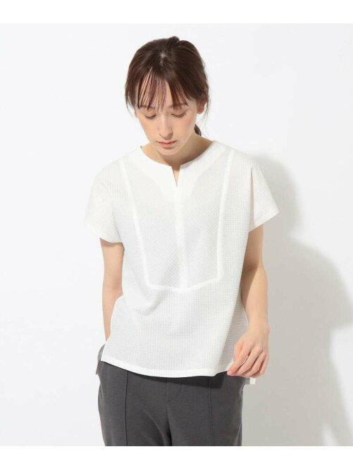 Indivi L 洗える サッカー キーネックカットソー Rakuten Fashion 楽天ファッション 旧楽天ブランドアベニュー Db8564