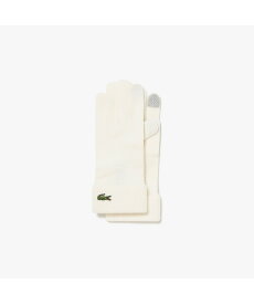 【SALE／40%OFF】LACOSTE ミニマルニットグローブ ラコステ ファッション雑貨 手袋 グレー ブラック ホワイト【送料無料】
