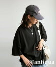 【antiqua】アンティカ バスク Tシャツ トレーナー レディース トップス NA-00487