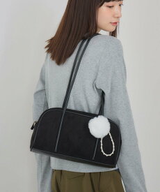 RETRO GIRL ファーチャームボストン レトロガール バッグ ボストンバッグ ブラウン ブラック レッド