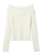 【SALE／50%OFF】FRAY I.D ベーシックオフショルリブニット/ウォッシャブル フレイ アイディー トップス …