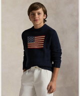 POLO RALPH LAUREN (ボーイズ 8才~20才)フラッグ コットン クルーネック セーター ラルフローレン トップ…