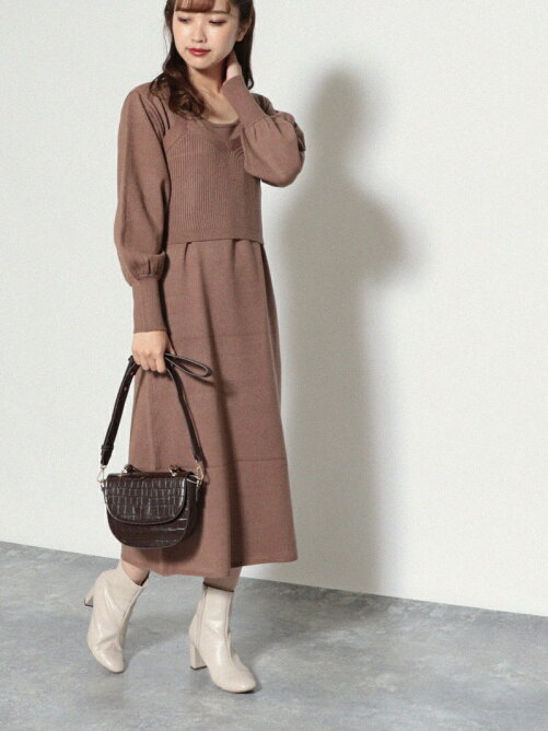 Cheek ニットビスチェ ワンピースアンサンブル Rakuten Fashion 楽天ファッション 旧楽天ブランドアベニュー Bs0565