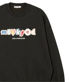 【SALE／30%OFF】MILKFED. PATCH SWEATSHIRT ミルクフェド トップス スウェット・トレーナー ブラック グリーン ホワイト【送料無料】