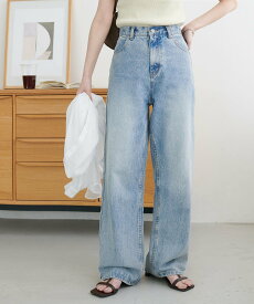 Discoat USコットンデニムストレートパンツ ディスコート パンツ その他のパンツ ネイビー ブラック ブルー【送料無料】