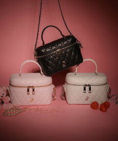 JILL by JILL STUART キルティングバニティ ジル バイ ジル スチュアート バッグ その他のバッグ ブルー ピンク ブラック【送料無料】