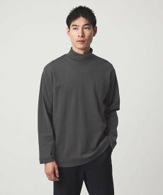 UNITED ARROWS green label relaxing オーガニック スムース タートルネック カットソー ユナイテッドアローズ グリーンレーベルリラクシング トップス カットソー・Tシャツ ブラック ホワイト グレー【送料無料】