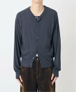 NOCTO ARCHIVE/ノクト アーカイブ Curve Panel Rib Cardigan