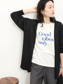 【SALE／40%OFF】Samansa Mos2 blue 【抗菌防臭】ロゴロンT サマンサモスモス トップス カットソー・Tシャツ ホワイト ベージュ グレー