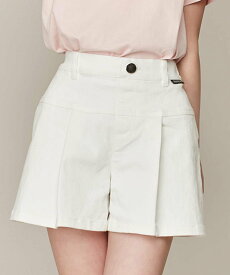 【SALE／30%OFF】JENNI love 【ウエスト調整可】切替えタックキュロット ジェニィオンラインショップ パンツ キュロット ホワイト ブルー ブラック
