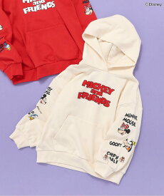 【SALE／53%OFF】BREEZE WEB限定 ディズニーキャラクター/かぶりパーカー エフオーオンラインストア トップス パーカー・フーディー ホワイト レッド