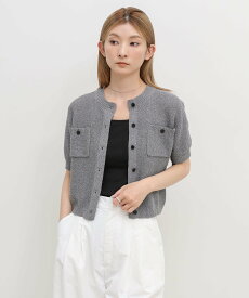 【SALE／30%OFF】SELECT MOCA フロントポケットサマーカーディガン＜手洗い可能＞ セレクトモカ トップス カーディガン
