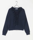 『WEB限定』フロントフリルニットプルオーバー