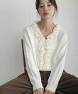 『WEB限定』フロントフリルニットプルオーバー