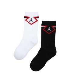 Jordan ソックス(21-25cm) JORDAN(ジョーダン) JHN JORDAN DIAMOND HIGH CREW ルーキーキッズ 靴下・レッグウェア 靴下 ブラック レッド