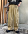 【接触冷感・洗濯可】ツータックアソートワイドスラックス/デニム/チノ