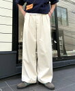 【接触冷感・洗濯可】ツータックアソートワイドスラックス/デニム/チノ