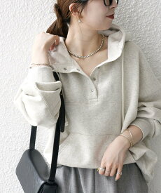 SHIPS any SHIPS any:＜洗濯機可能＞USAコットン 裏起毛 フーディー ルーズ プルオーバー シップス トップス パーカー・フーディー ブルー ブラック ベージュ ブラウン【送料無料】