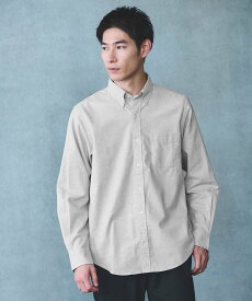 【SALE／50%OFF】UNITED ARROWS green label relaxing ナチュラルフィット ボタンダウン シャツ ユナイテッドアローズ グリーンレーベルリラクシング トップス シャツ・ブラウス ネイビー グレー【送料無料】