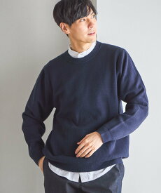 【SALE／33%OFF】GLOBAL WORK メルティ編地切り替えプルオーバー/ 581090 グローバルワーク トップス ニット グリーン ネイビー ホワイト グレー【送料無料】