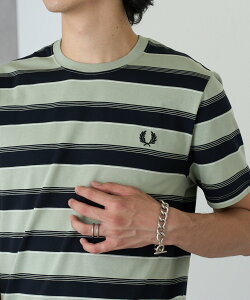 �ySALE�^10%OFF�zFRED PERRY FRED PERRY/FINE STRIPE T-SHIRT M2409 �t���b�h�y���[ T�V���c �J�Z�b�g�`���[�g �g�b�v�X �J�b�g�\�[�ET�V���c �O���[ �u���b�N �l�C�r�[�y���������z