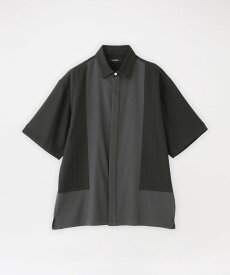 【SALE／20%OFF】LOVELESS ブロッキング ショートスリーブシャツ ラブレス トップス シャツ・ブラウス ホワイト ブラック ブルー【送料無料】