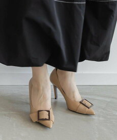 【SALE／50%OFF】RANDA バックルデザインポインテッドトゥパンプス ランダ シューズ・靴 パンプス ブラック グレー ベージュ【送料無料】